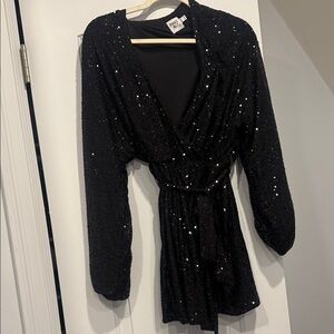 Princess Polly Black Sequin Dress